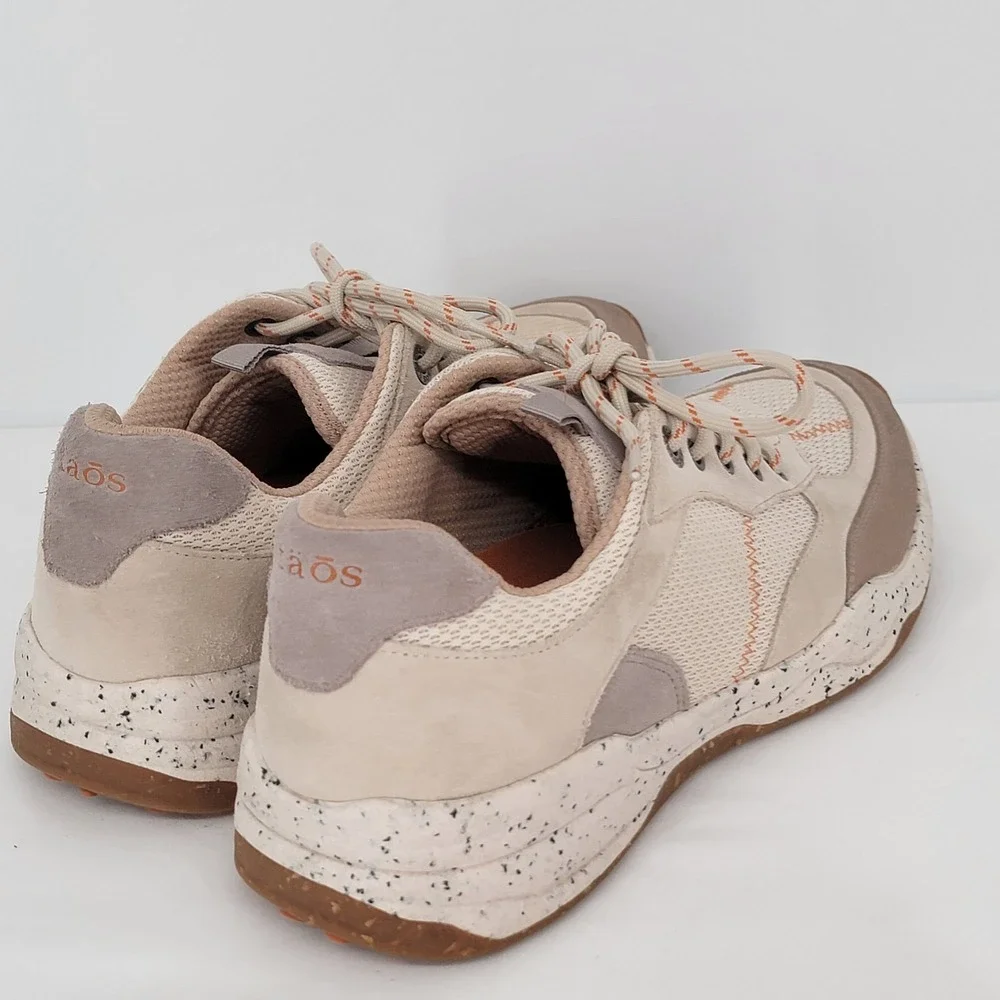 Taos Super Hiker Beige Tan Suede Mesh Walking Shoes Womens 10